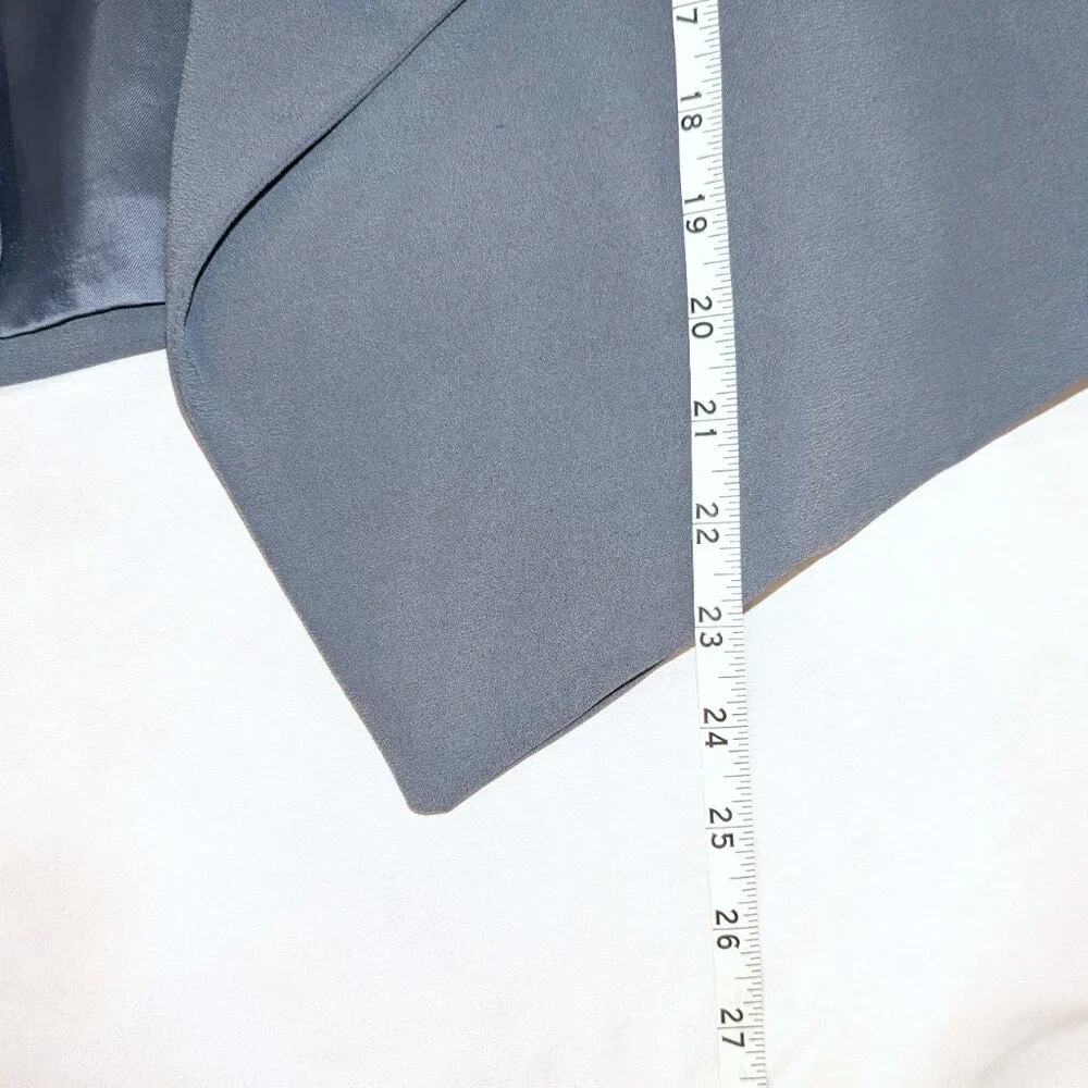Banana Republic | Blazer Open Drape Front Flyaway Soft Blazer in Gray | Size 6 - Picture 10 of 12
